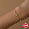 Wholesale S925 Sterling Silver Fashion Love Diamond Super Flash Light Luxury Elegant Geometric Minimalist Electroplated Real Gold Plated Bracelet For Women