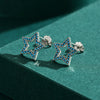Wholesale S925 Sterling Silver Fashion Ol Fivepointed Star Earrings For Women Electroplated