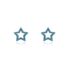 Wholesale S925 Sterling Silver Fashion Ol Fivepointed Star Earrings For Women Electroplated