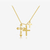 Wholesale S925 Sterling Silver Female Niche Design Sense Clavicle Chain Necklace With Electroplating Process