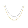 Wholesale S925 Sterling Silver Figaro Chain Necklace And Bracelet Set With Geometric Style And Electroplating For Ladies Fashion Jewelry