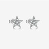 Wholesale S925 Sterling Silver Five Pointed Star Earrings For Women With Electroplating Simple And Light Luxury Design