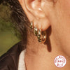 Wholesale S925 Sterling Silver Fivepointed Star Geometric Style Electroplated Earrings For Women
