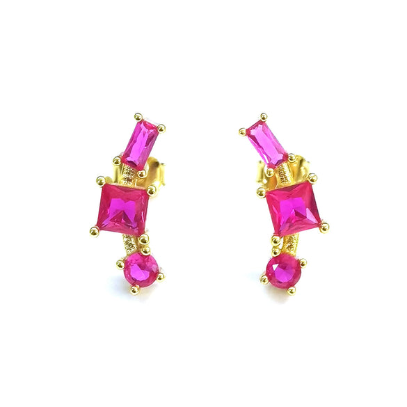 Wholesale S925 Sterling Silver Fivepointed Star Zirconia Earrings For Women Minimalist Style