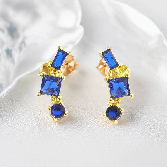 Wholesale S925 Sterling Silver Fivepointed Star Zirconia Earrings For Women Minimalist Style
