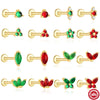 Wholesale S925 Sterling Silver Flat Head Stud Earrings With Flower Pattern And Electroplating For Women
