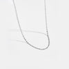 Wholesale S925 Sterling Silver Flat Wide Chain Collar Clavicle Necklace For Women With Geometric Design Electroplated In Platinum Or 18K Gold