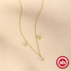 Wholesale S925 Sterling Silver Flower Four Leaf Clover Geometric Patterned Bag Pendant Necklace With Zircon Electroplated O Word Chain For Women