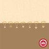 Wholesale S925 Sterling Silver Flower Tassel Chain Flat Head Thread Puncture Ear Nail With Electroplating For Women