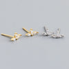 Wholesale S925 Sterling Silver Flower Water Drop Petals Zircon Earrings For Women