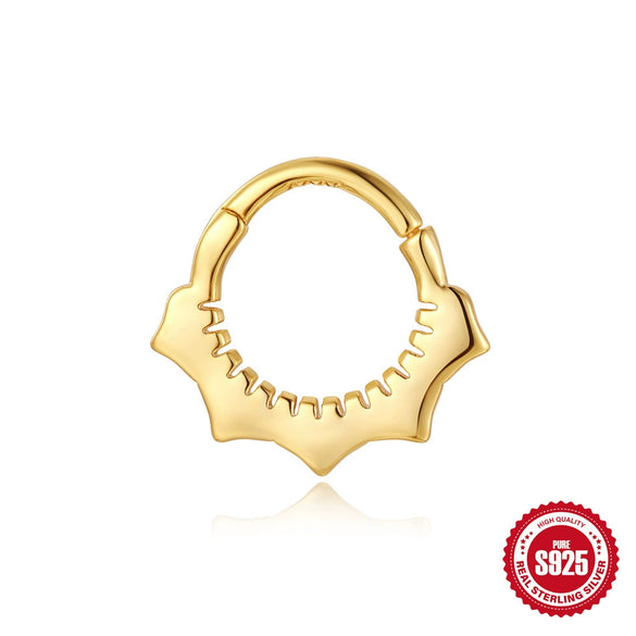 Wholesale S925 Sterling Silver Flowershaped Earring With Environmentally Friendly Plating For Women