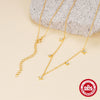 Wholesale S925 Sterling Silver Four Mans Star Inlaid Zircon Geometry Clavicle Necklace O Chain