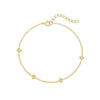 Wholesale S925 Sterling Silver Four Star Geometric Fashion Bracelet With Electroplating And Real Gold Plating For Women