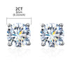 Wholesale S925 Sterling Silver Fourclaw Stud Earrings With Geometric Pattern And Electroplating Treatment Light Luxury Classic Versatile For Women
