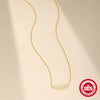 Wholesale S925 Sterling Silver Fourleaf Clover Pendant Necklace With Electroplating And O Chain Light Luxury And Exquisite Mini Flower Design