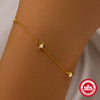 Wholesale S925 Sterling Silver Fourmang Star Stacked Women's Bracelet With Electroplating And Real Gold Plating