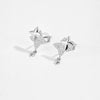 Wholesale S925 Sterling Silver Fourmang Star Women's Simple Allmatch Earrings With Electroplating Process