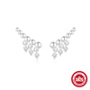 Wholesale S925 Sterling Silver French Retro Beaded Mountaineering Earrings With Tassel And Round Beads Drop Shape Electroplated