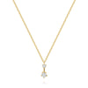 Wholesale S925 Sterling Silver Fresh Water Drop Geometric Onecharacter Stacked Clavicle Chain With Electroplating For Women