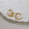 Wholesale S925 Sterling Silver Freshwater Pearl Simple Style Women's Earrings