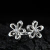 Wholesale S925 Sterling Silver Geometric And Flower Style Earrings For Women