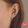 Wholesale S925 Sterling Silver Geometric Arc Line Minimalist Electroplated Ear Clip Earrings For Women