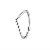 Wholesale S925 Sterling Silver Geometric Arrow Inlaid Zircon Ring For Women Light Luxury And Trendy Simple Design