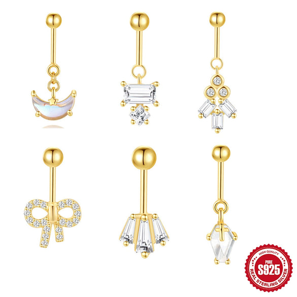 Wholesale S925 Sterling Silver Geometric Ball Vertical Thread Piercing Ear Bone Nail Earrings With Environmentally Friendly Electroplating And Moonstone