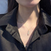 Wholesale S925 Sterling Silver Geometric Bamboo Women's Necklace