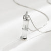 Wholesale S925 Sterling Silver Geometric Bamboo Women's Necklace