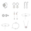 Wholesale S925 Sterling Silver Geometric Baroque Natural Freshwater Pearl Earrings For Women With Electroplating