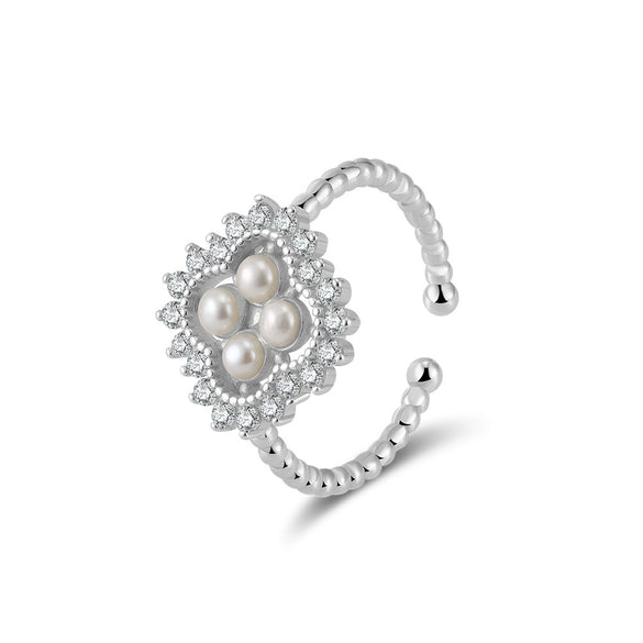 Wholesale S925 Sterling Silver Geometric Baroque Natural Freshwater Pearl Earrings For Women With Electroplating