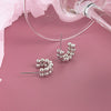 Wholesale S925 Sterling Silver Geometric Beaded Women's Earrings With Electroplating