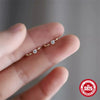 Wholesale S925 Sterling Silver Geometric Bow Square Quartet Star Earrings With Zirconia Design For Women