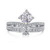 Wholesale S925 Sterling Silver Geometric Butterfly Ring With High Carbon Diamond Electroplated Fashion Jewelry For Women