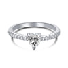 Wholesale S925 Sterling Silver Geometric Butterfly Ring With High Carbon Diamond Electroplated Fashion Jewelry For Women
