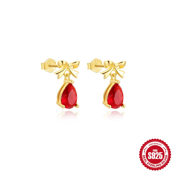 Wholesale S925 Sterling Silver Geometric Butterfly Stud Earrings For Women With Electroplating