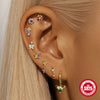 Wholesale S925 Sterling Silver Geometric Butterfly Stud Earrings For Women With Electroplating
