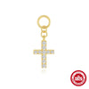 Wholesale S925 Sterling Silver Geometric Charm Cross Chain Pendant Earrings For Women With Simple Design Sense