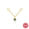 Wholesale S925 Sterling Silver Geometric Charm Cross Chain Pendant Earrings For Women With Simple Design Sense