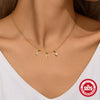 Wholesale S925 Sterling Silver Geometric Charm Necklace With Detachable Pendant And O Chain Electroplated