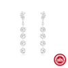 Wholesale S925 Sterling Silver Geometric Creative All Match Tassel Long Drop Earrings For Women