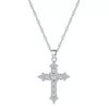 Wholesale S925 Sterling Silver Geometric Cross Hip Hop Clavicle Necklace Electroplated
