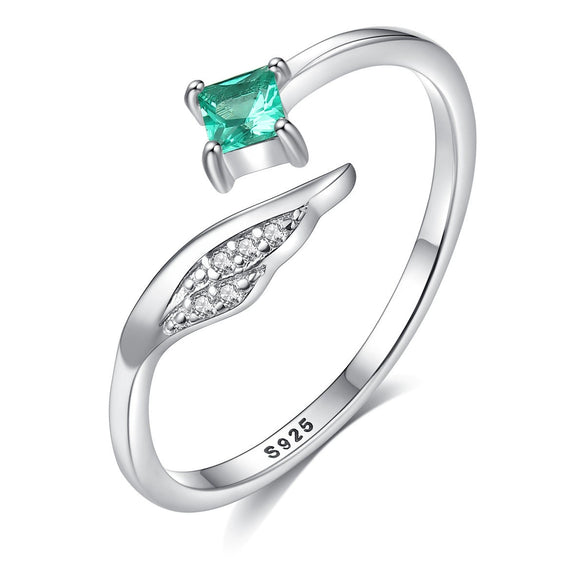 Wholesale S925 Sterling Silver Geometric Cross Ring With Flower Butterfly Design Electroplated Adjustable Opening For Women