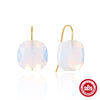 Wholesale S925 Sterling Silver Geometric Crystal Earrings For Women Electroplated Simple Style