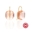 Wholesale S925 Sterling Silver Geometric Crystal Earrings For Women Electroplated Simple Style