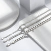 Wholesale S925 Sterling Silver Geometric Cuban Bracelet With Electroplating For Men And Women