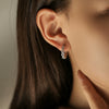 Wholesale S925 Sterling Silver Geometric Design Fashionable High Grade Earrings For Women With Seiko Craftsmanship