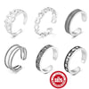 Wholesale S925 Sterling Silver Geometric Design Women's Toe Ring
