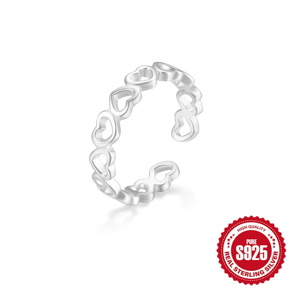 Wholesale S925 Sterling Silver Geometric Design Women's Toe Ring